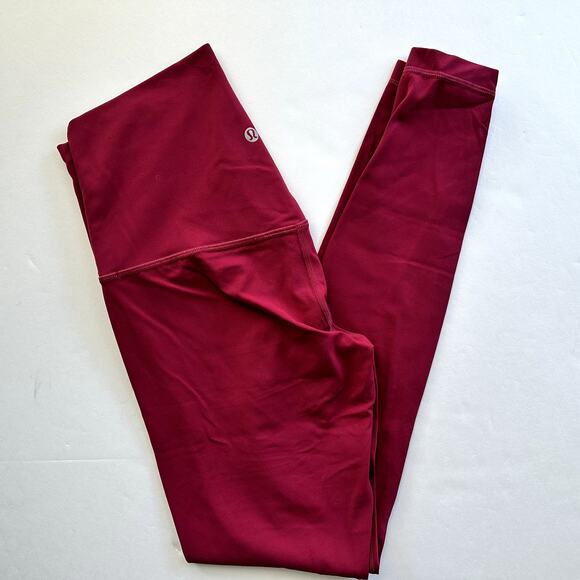 Lululemon Align High-Rise Pant Size 8 Legging 28" Pomegranate Pink Yoga Gym Walk - Picture 4 of 6